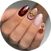 Dip powder nail design created at Element Nail Bar Arcadia