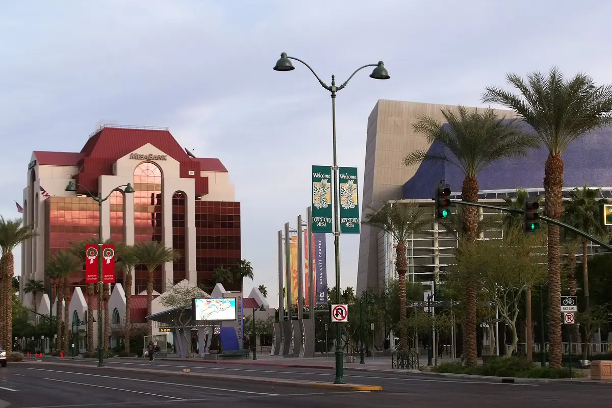 Downtown Mesa streetscape and public realm