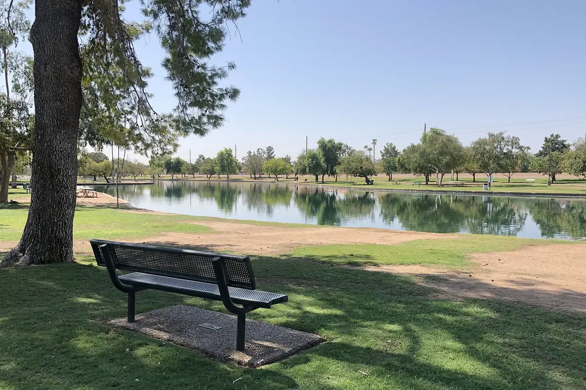Chaparral Lake in Chaparral Park near Scottsdale Estates