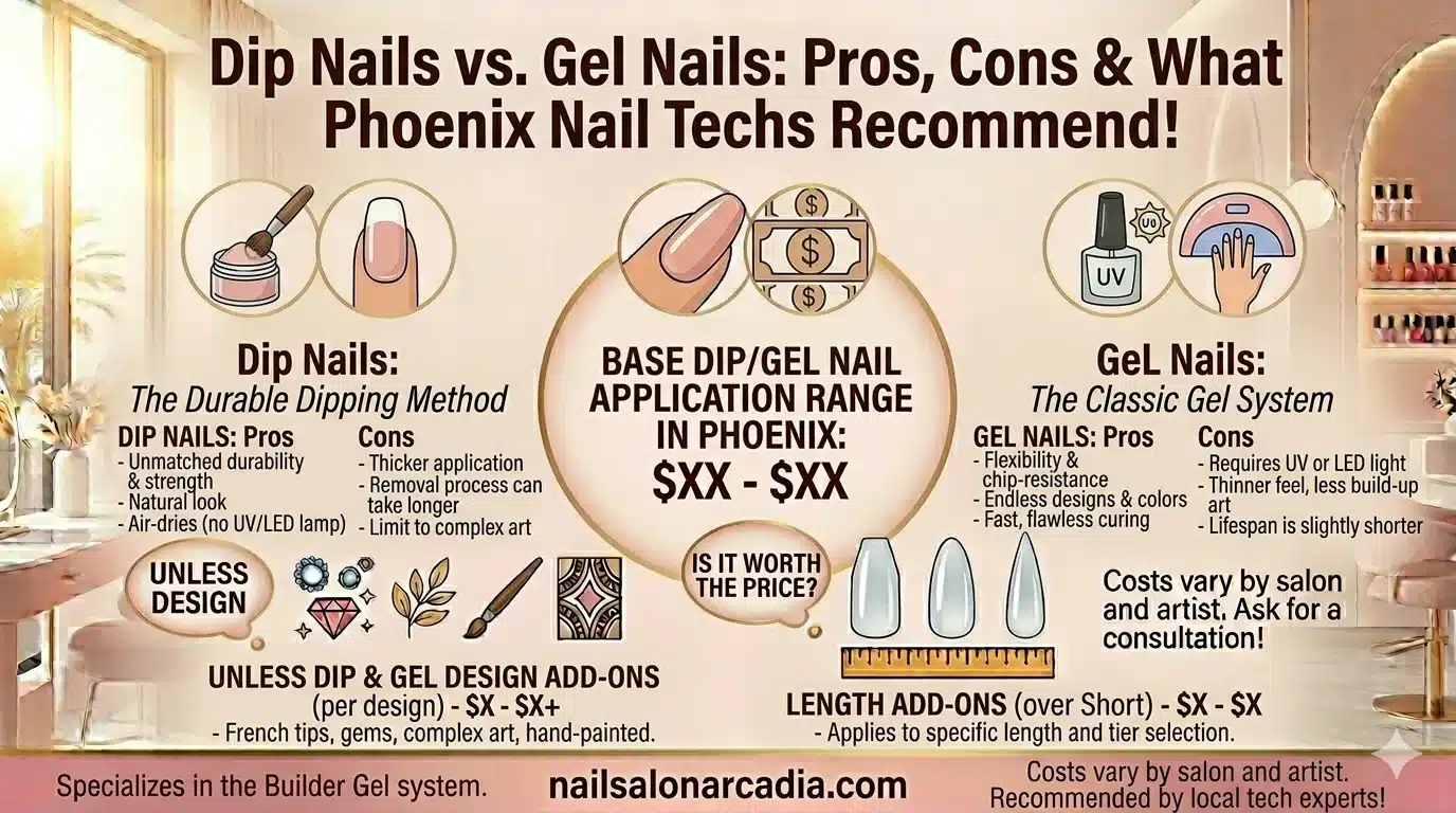 Dip Nails vs Gel Nails: Pros, Cons & What Phoenix Nail Techs Recommend!