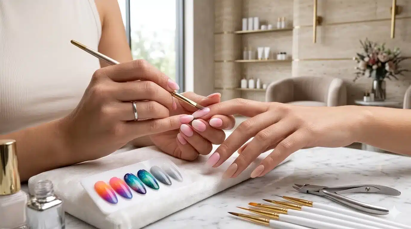 custom ombre nail designs