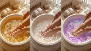 Luxury Pedicures: Gold, Pearl, and Jelly
