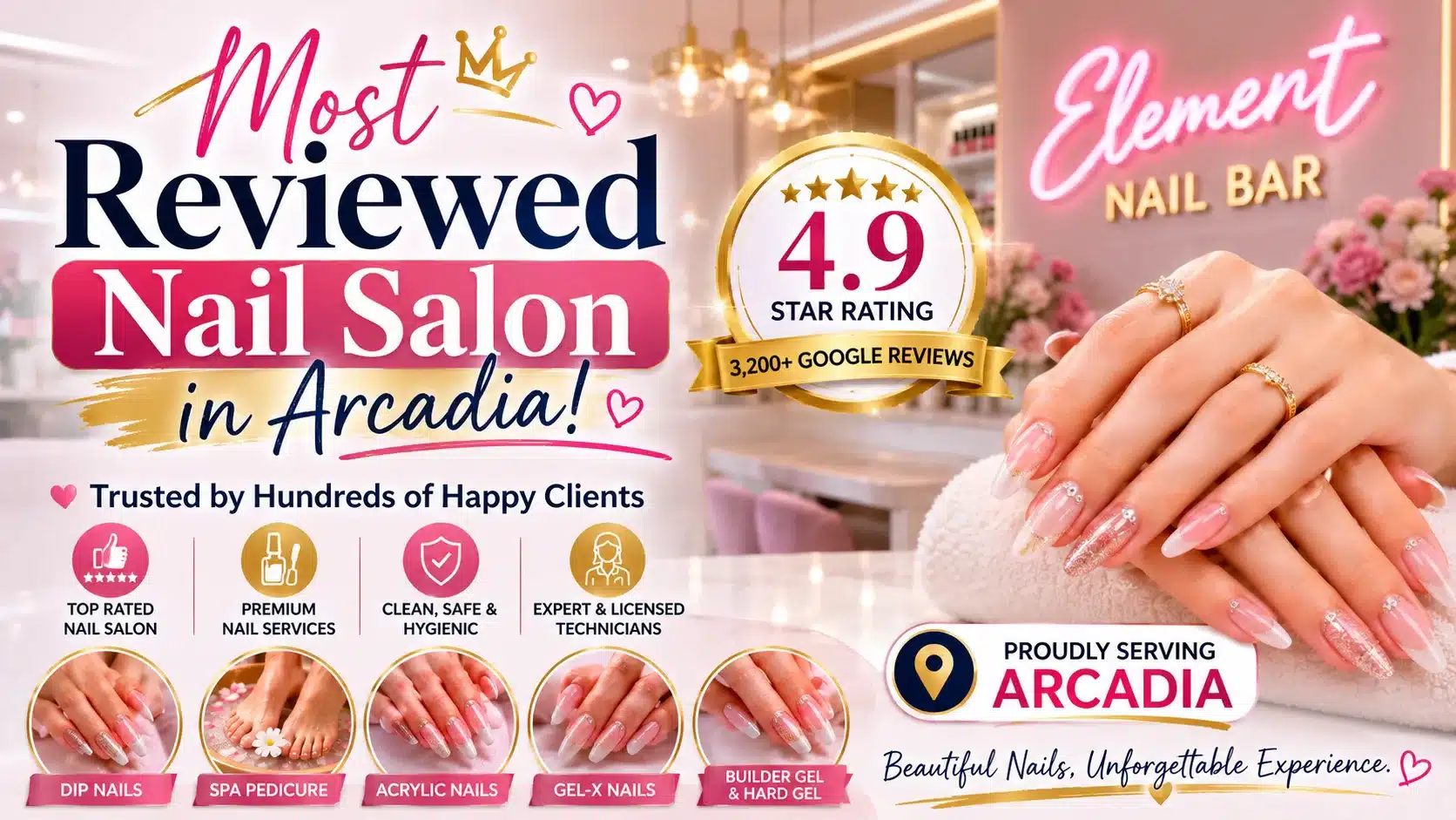 Most Reviewed Nail Salon in Arcadia