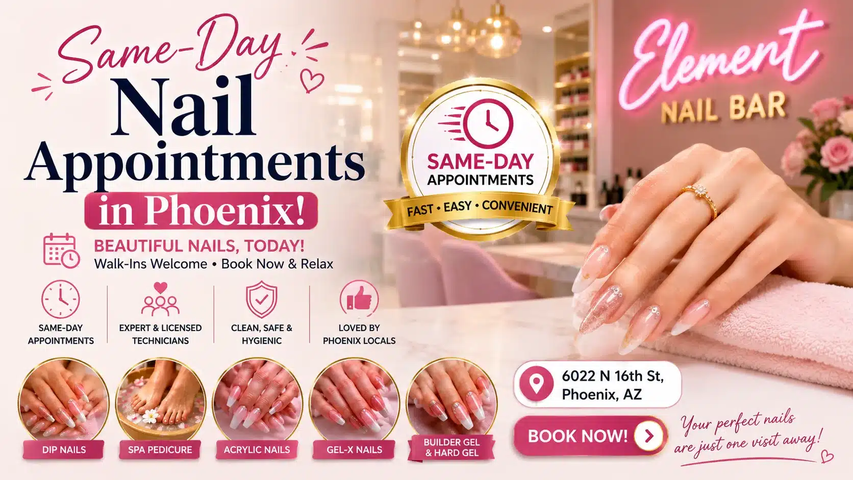 Same Day Nail Appointments in Phoenix